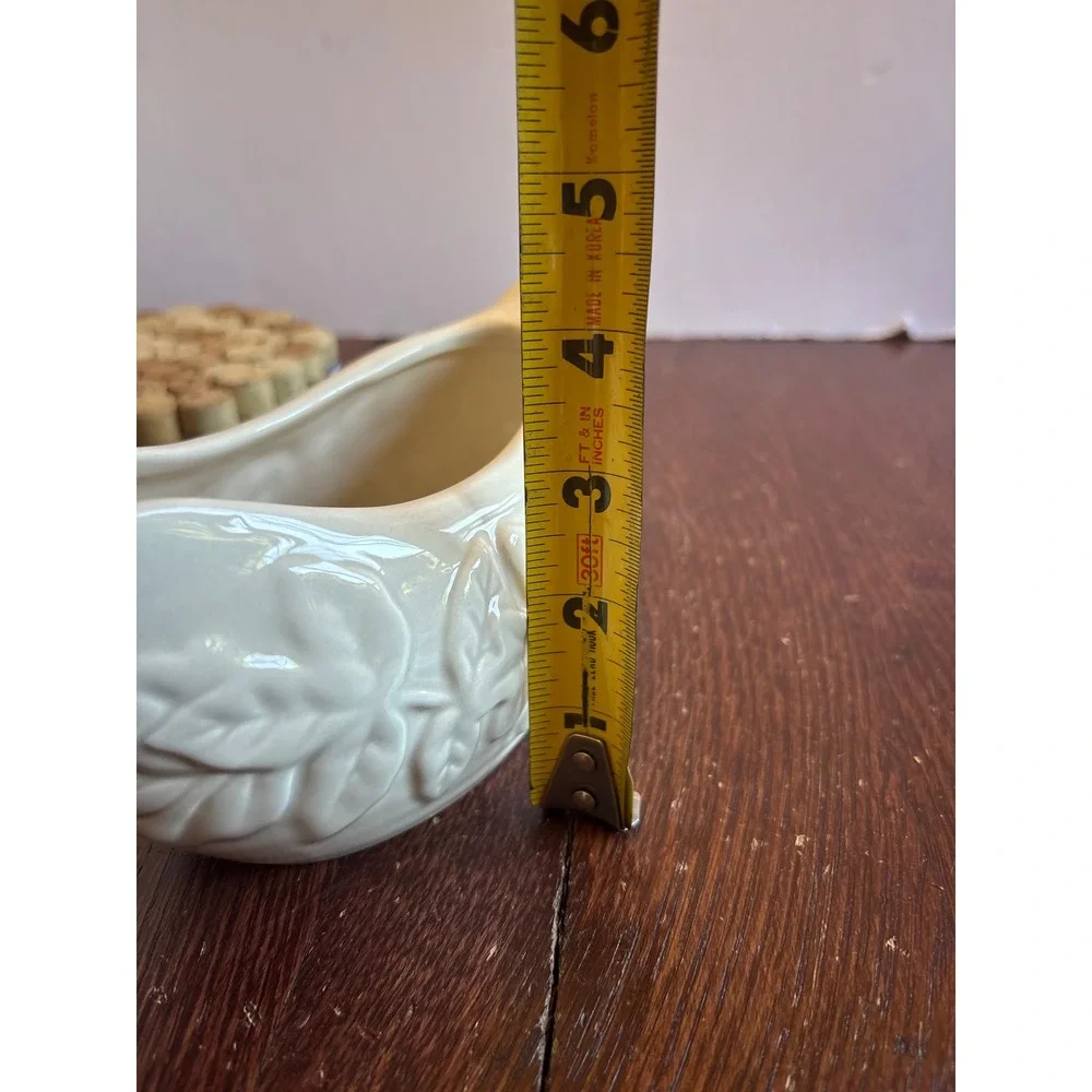 Celebrate Fall Together Kohl's Cream Ceramic Oak Leaf Gravy Boat 63HVTHAB4